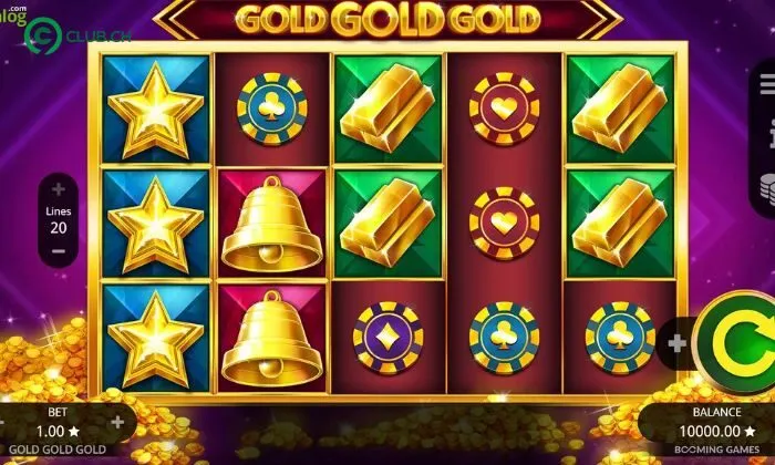 Luật chơi game slot Gold Gold Gold 9club