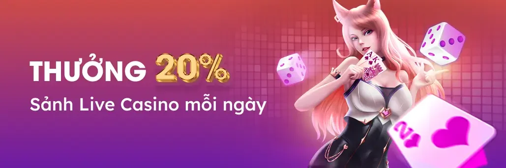 Sảnh live casino thưởng mỗi ngày