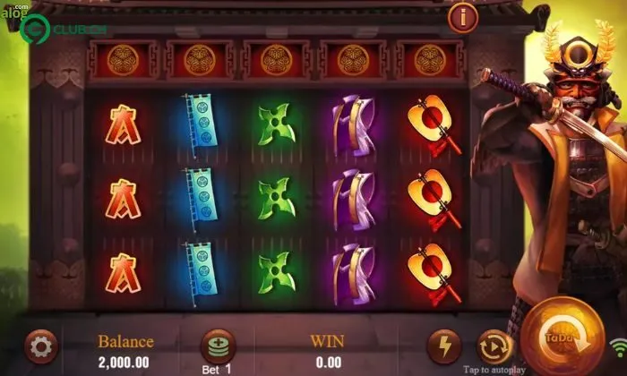 Biểu tượng và tính năng đặc biệt trong game slot Shogun 9club